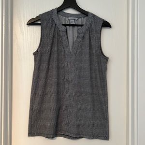 H & M Sleeveless Shirt - Black/White - Women’s Size XS